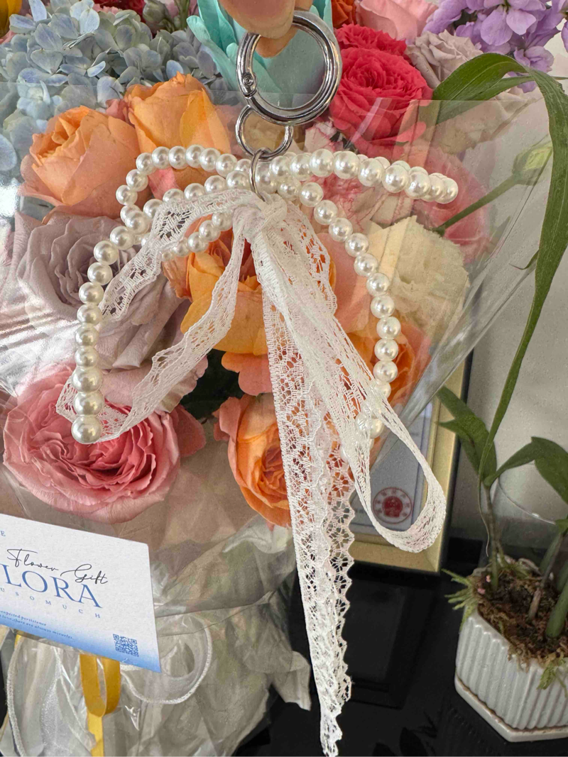 珍珠蕾丝挂件