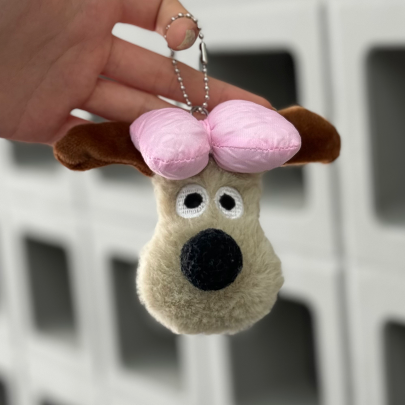 蝴蝶结小狗挂件