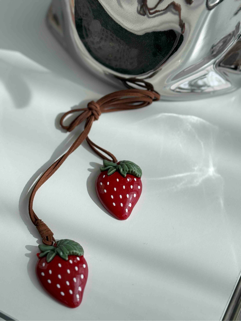 草莓挂件