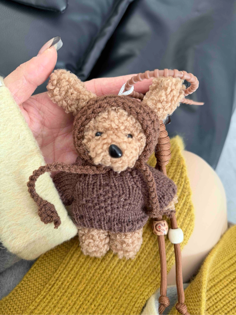 毛衣小熊挂件