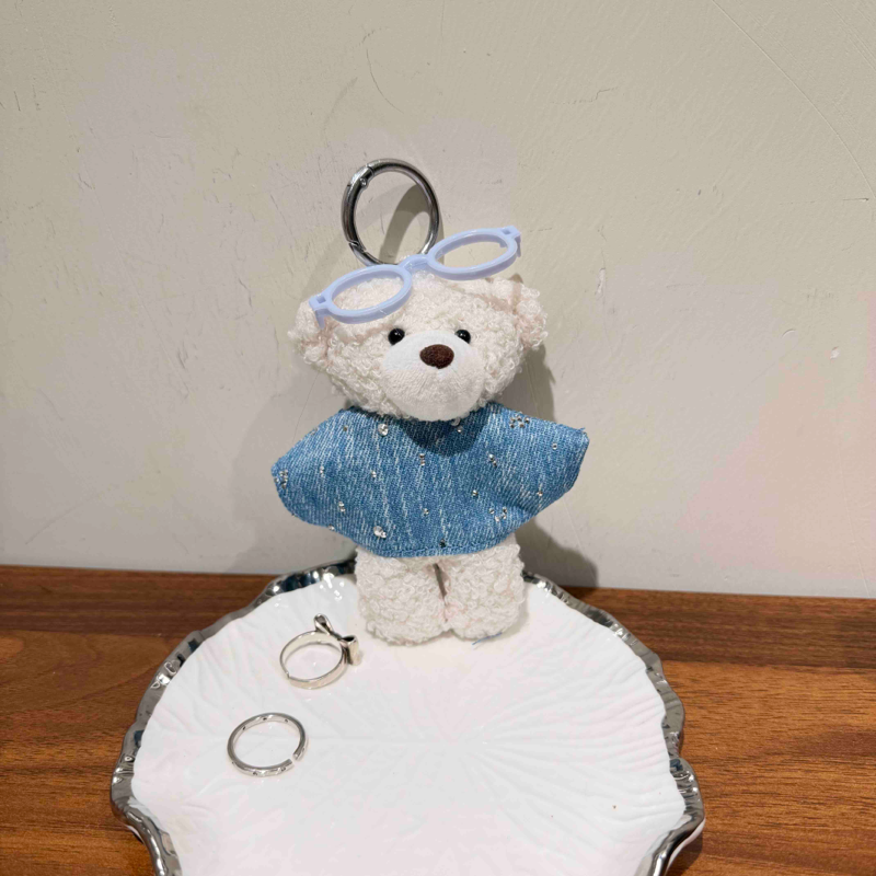 牛仔小熊挂件